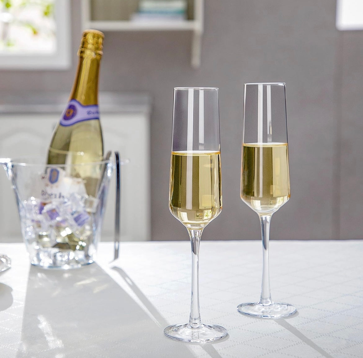 Personalised champagne flutes