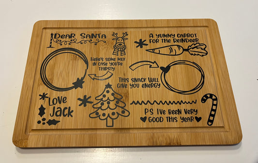 Personalised Santa snack Board