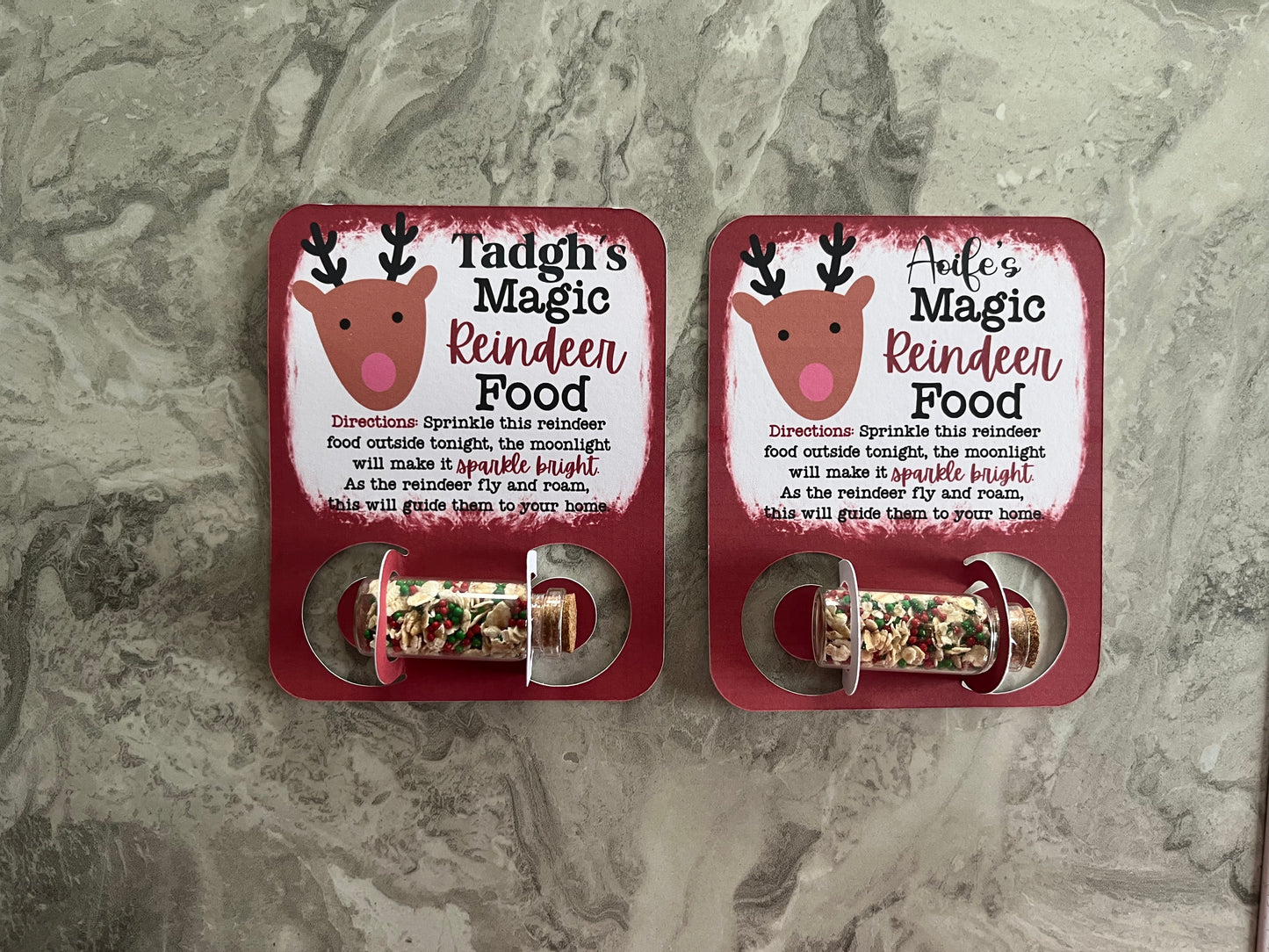 Personalised magic reindeer food
