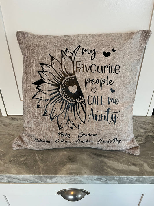 My favourite people cushion.