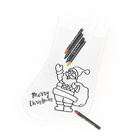 Colour your own Christmas stocking