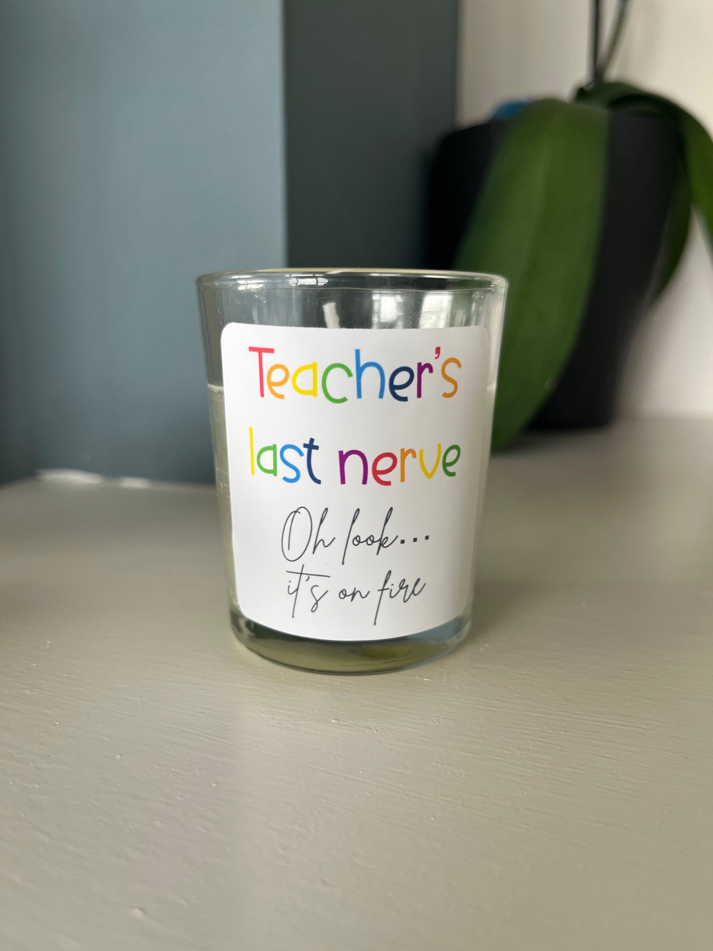 Teacher votive candles