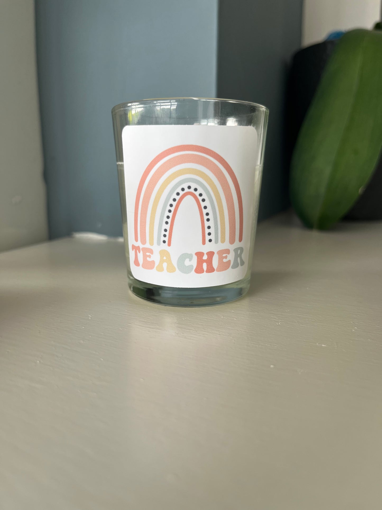 Teacher votive candles