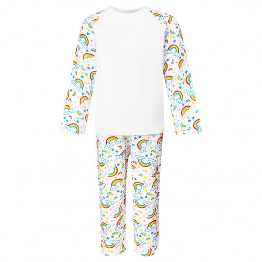 Personalized Long sleeved Pyjamas- rainbow