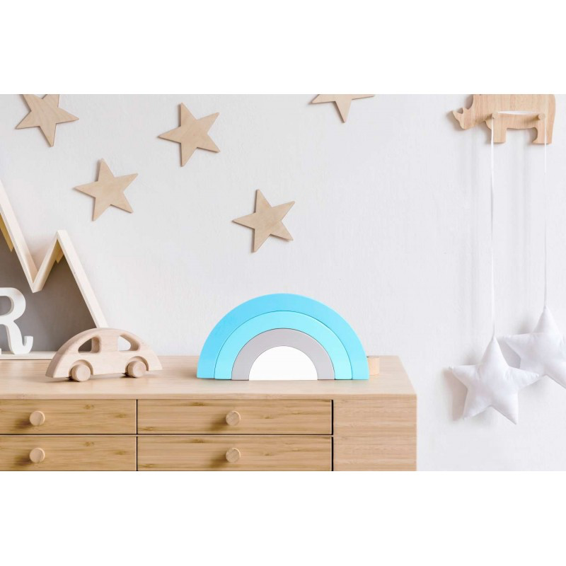 Personalized wooden rainbow